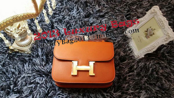 Hermes Constance Bag Litchi Leather H9998 Orange Hermes Constance Bag Litchi Leather H9998 Orange