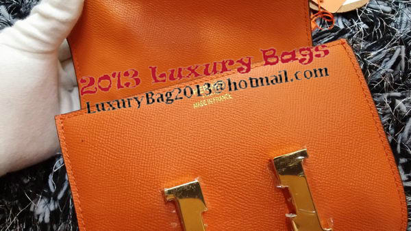 Hermes Constance Bag Litchi Leather H9999L Orange Hermes Constance Bag Litchi Leather H9999L Orange