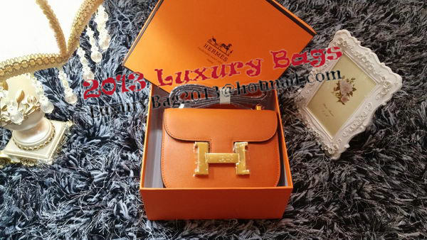 Hermes Constance Bag Litchi Leather H9999L Orange Hermes Constance Bag Litchi Leather H9999L Orange