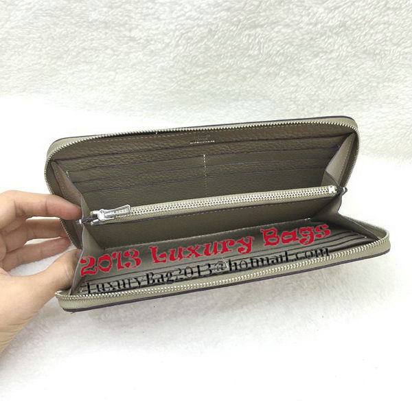 Hermes Evelyn Long Zip Wallet Litchi A808 Grey Hermes Evelyn Long Zip Wallet Litchi A808 Grey