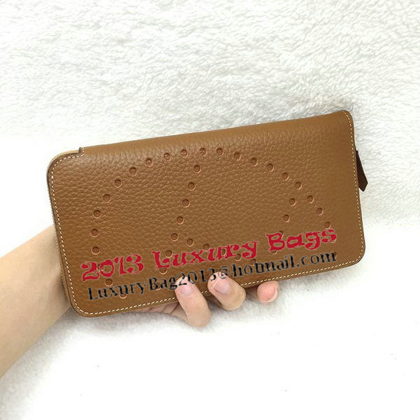 Hermes Evelyn Long Zip Wallet Litchi A808 Wheat Hermes Evelyn Long Zip Wallet Litchi A808 Wheat
