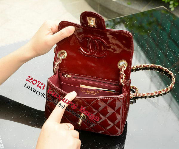 Chanel Classic MINI Flap Bag Royal Patent Leather A1115 Gold Chanel Classic MINI Flap Bag Royal Patent Leather A1115 Gold