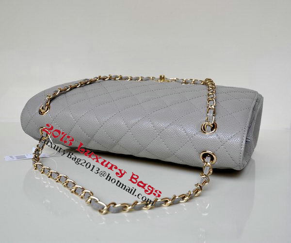 Chanel Maxi Quilted Classic Flap Bag Grey Cannage Patterns A58601 Gold Chanel Maxi Quilted Classic Flap Bag Grey Cannage Patterns A58601 Gold