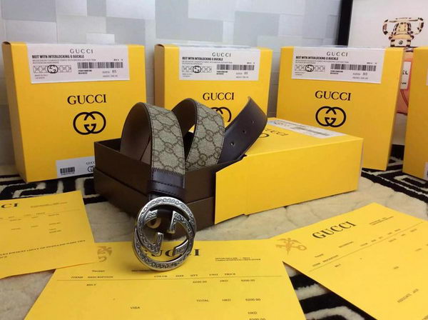 GUCCI Belt G1266 Brown