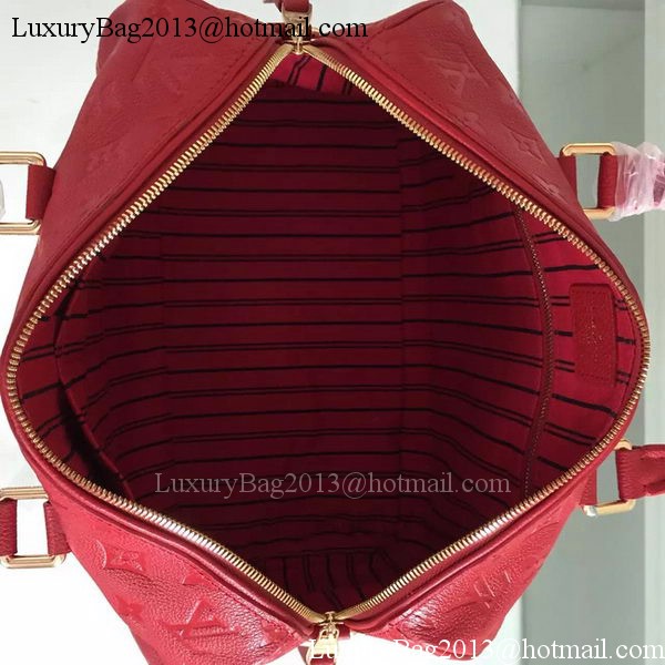 Louis Vuitton Monogram Empreinte Speedy BANDOULIERE 30 M91330 Red Louis Vuitton Monogram Empreinte Speedy BANDOULIERE 30 M91330 Red