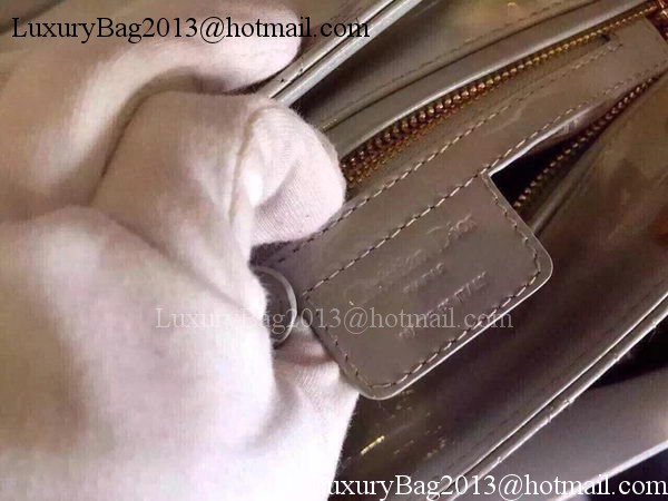 Dior Small Lady Dior Bag Patent Leather CD5502 Grey