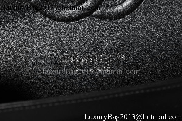 Chanel 2.55 Series Flap Bag Sheepskin Chevron Leather A1112 Black Chanel 2.55 Series Flap Bag Sheepskin Chevron Leather A1112 Black