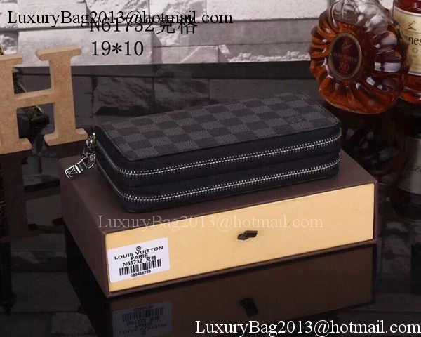 Louis Vuitton Damier Graphite Canvas Zippy Insolite Wallets N61723 Louis Vuitton Damier Graphite Canvas Zippy Insolite Wallets N61723