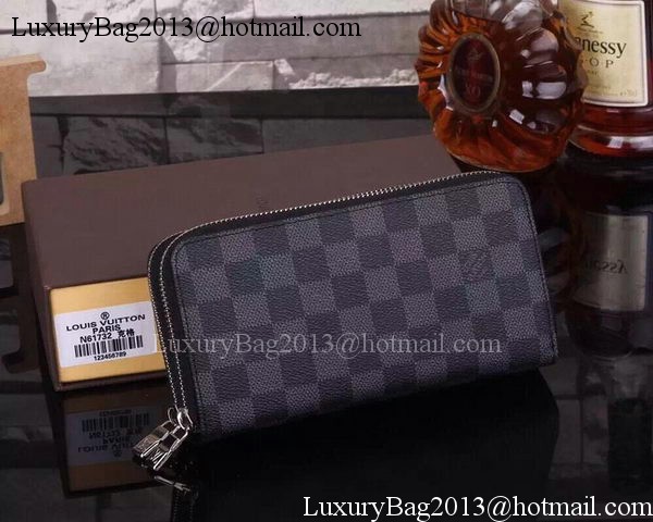 Louis Vuitton Damier Graphite Canvas Zippy Insolite Wallets N61723 Louis Vuitton Damier Graphite Canvas Zippy Insolite Wallets N61723