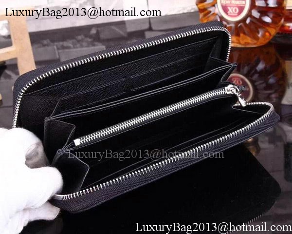 Louis Vuitton Taiga Leather Zippy Wallets M60017 Black Louis Vuitton Taiga Leather Zippy Wallets M60017 Black