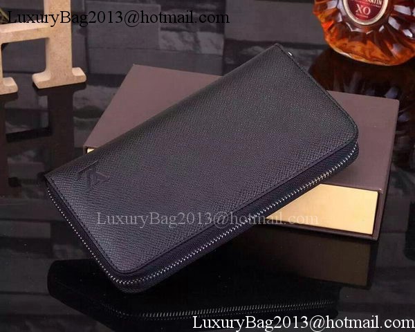 Louis Vuitton Taiga Leather Zippy Wallets M60017 Black Louis Vuitton Taiga Leather Zippy Wallets M60017 Black