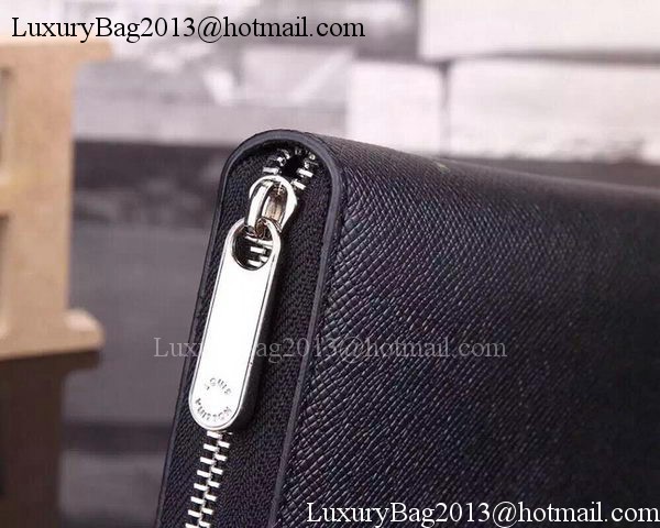 Louis Vuitton Taiga Leather Zippy Wallets M60017 Black Louis Vuitton Taiga Leather Zippy Wallets M60017 Black