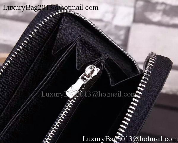 Louis Vuitton Taiga Leather Zippy Wallets M60017 Black Louis Vuitton Taiga Leather Zippy Wallets M60017 Black