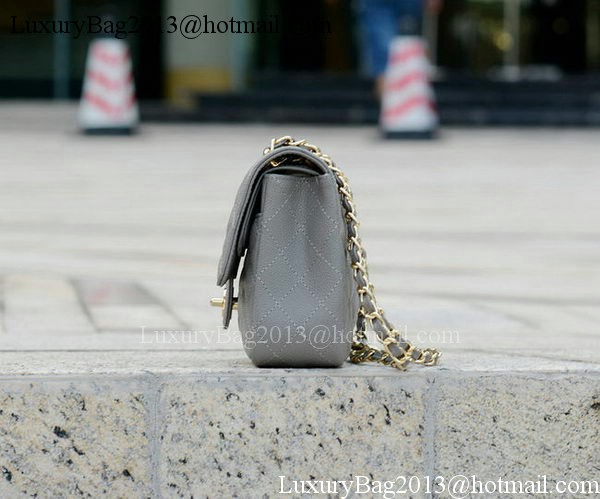 Chanel 2.55 Series Flap Bag Grey Cannage Pattern A1112 Gold Chanel 2.55 Series Flap Bag Grey Cannage Pattern A1112 Gold