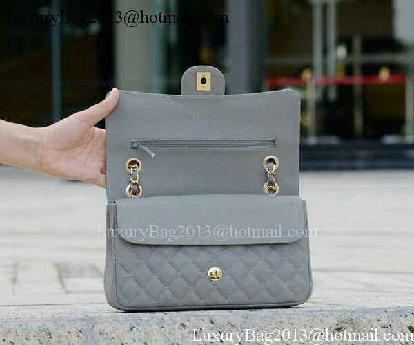 Chanel 2.55 Series Flap Bag Grey Cannage Pattern A1112 Gold Chanel 2.55 Series Flap Bag Grey Cannage Pattern A1112 Gold