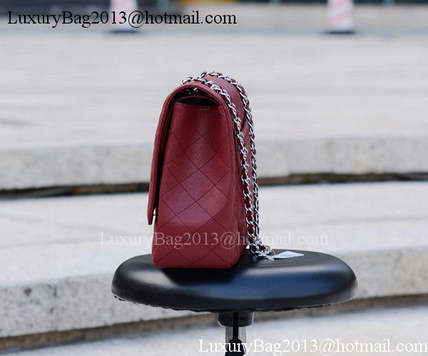 Chanel Maxi Quilted Classic Flap Bag Maroon Cannage Pattern A58601 Silver Chanel Maxi Quilted Classic Flap Bag Maroon Cannage Pattern A58601 Silver