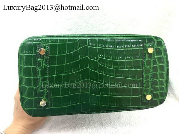 Hermes Birkin 25CM Tote Bag Croco Leather H25TCO Green Hermes Birkin 25CM Tote Bag Croco Leather H25TCO Green