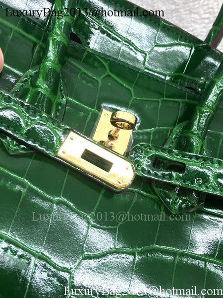 Hermes Birkin 25CM Tote Bag Croco Leather H25TCO Green Hermes Birkin 25CM Tote Bag Croco Leather H25TCO Green