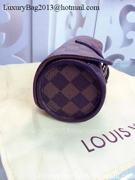 Louis Vuitton Damier Ebene Canvas 3 WATCH CASE N41137 Louis Vuitton Damier Ebene Canvas 3 WATCH CASE N41137