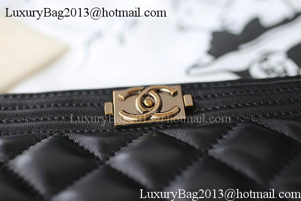 Boy Chanel Chevron Black Lambskin Leather Clutch A69253 Boy Chanel Chevron Black Lambskin Leather Clutch A69253