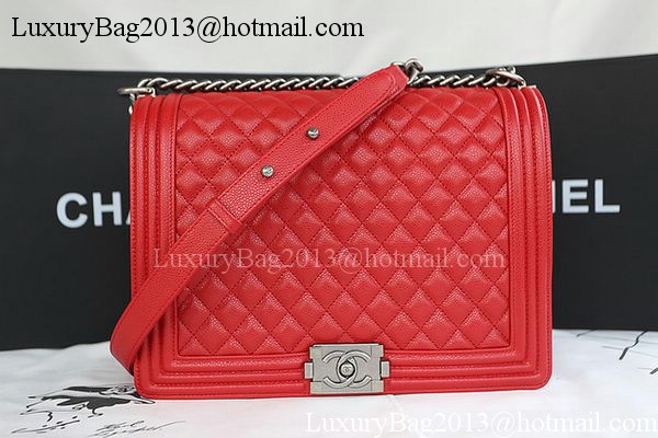 Boy Chanel Flap Shoulder Bag Original Cannage Pattern A67087 Red Boy Chanel Flap Shoulder Bag Original Cannage Pattern A67087 Red