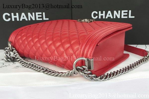 Boy Chanel Flap Shoulder Bag Original Cannage Pattern A67087 Red Boy Chanel Flap Shoulder Bag Original Cannage Pattern A67087 Red