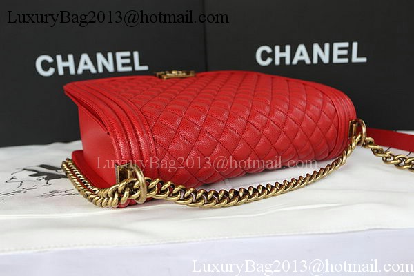 Boy Chanel Flap Shoulder Bag Original Cannage Pattern A67087 Red Boy Chanel Flap Shoulder Bag Original Cannage Pattern A67087 Red