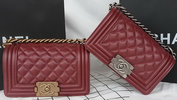 Boy Chanel mini Flap Bag Original Cannage Pattern A67085 Burgundy Boy Chanel mini Flap Bag Original Cannage Pattern A67085 Burgundy