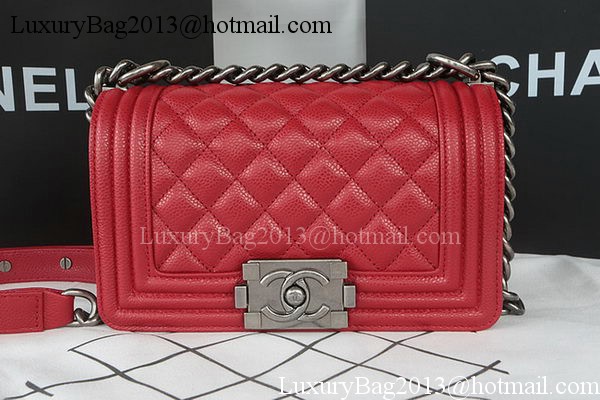 Boy Chanel mini Flap Bag Original Cannage Pattern A67085 Dark Red Boy Chanel mini Flap Bag Original Cannage Pattern A67085 Dark Red