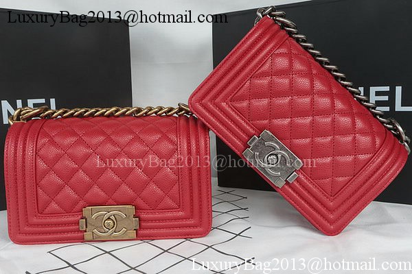 Boy Chanel mini Flap Bag Original Cannage Pattern A67085 Dark Red Boy Chanel mini Flap Bag Original Cannage Pattern A67085 Dark Red