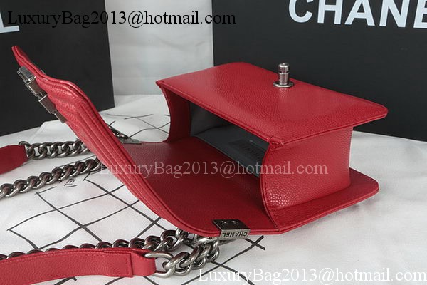 Boy Chanel mini Flap Bag Original Cannage Pattern A67085 Dark Red Boy Chanel mini Flap Bag Original Cannage Pattern A67085 Dark Red