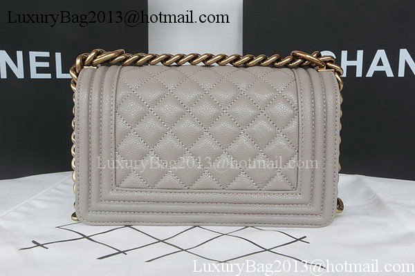 Boy Chanel mini Flap Bag Original Cannage Pattern A67085 Grey Boy Chanel mini Flap Bag Original Cannage Pattern A67085 Grey