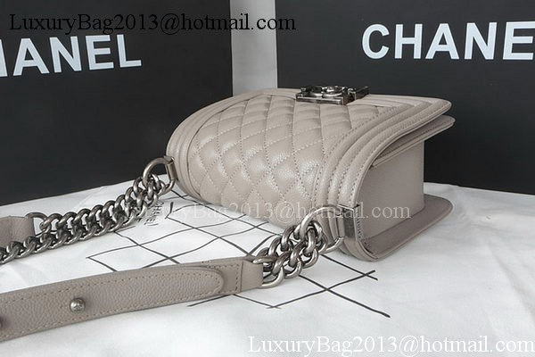 Boy Chanel mini Flap Bag Original Cannage Pattern A67085 Grey Boy Chanel mini Flap Bag Original Cannage Pattern A67085 Grey