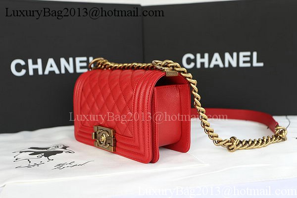Boy Chanel mini Flap Bag Original Cannage Pattern A67085 Red Boy Chanel mini Flap Bag Original Cannage Pattern A67085 Red