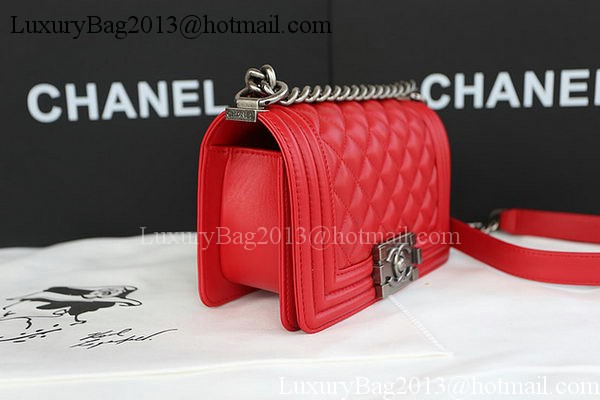 Boy Chanel mini Flap Bag Original Sheepskin A67085 Red Boy Chanel mini Flap Bag Original Sheepskin A67085 Red
