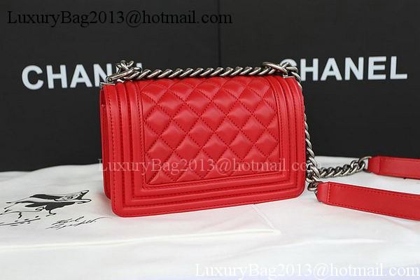 Boy Chanel mini Flap Bag Original Sheepskin A67085 Red Boy Chanel mini Flap Bag Original Sheepskin A67085 Red