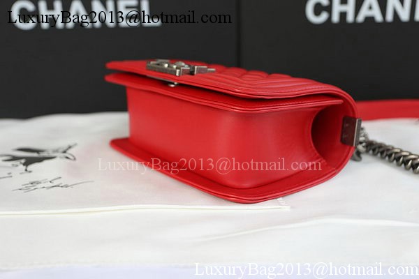 Boy Chanel mini Flap Bag Original Sheepskin A67085 Red Boy Chanel mini Flap Bag Original Sheepskin A67085 Red