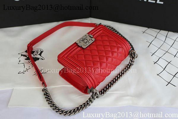 Boy Chanel mini Flap Bag Original Sheepskin A67085 Red Boy Chanel mini Flap Bag Original Sheepskin A67085 Red