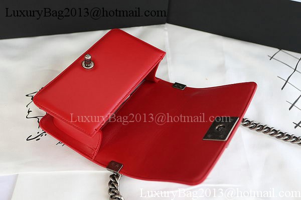 Boy Chanel mini Flap Bag Original Sheepskin A67085 Red Boy Chanel mini Flap Bag Original Sheepskin A67085 Red