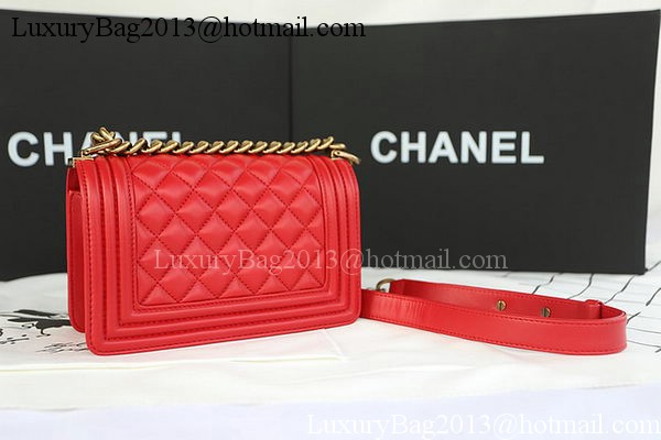 Boy Chanel mini Flap Bag Original Sheepskin A67085 Red Boy Chanel mini Flap Bag Original Sheepskin A67085 Red