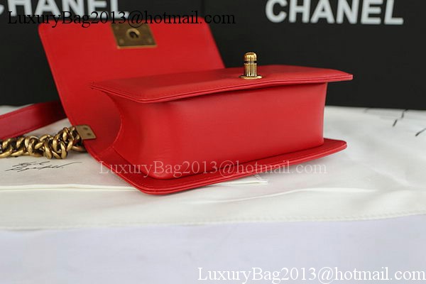 Boy Chanel mini Flap Bag Original Sheepskin A67085 Red Boy Chanel mini Flap Bag Original Sheepskin A67085 Red