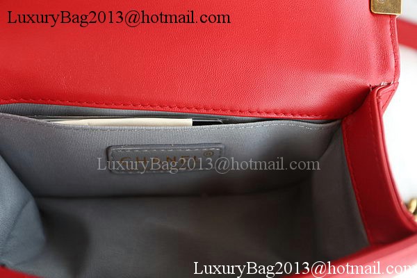 Boy Chanel mini Flap Bag Original Sheepskin A67085 Red Boy Chanel mini Flap Bag Original Sheepskin A67085 Red