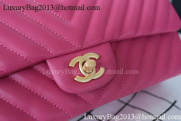 Chanel 2.55 Series Flap Bag Lambskin Chevron Leather A1112CF Rose Chanel 2.55 Series Flap Bag Lambskin Chevron Leather A1112CF Rose