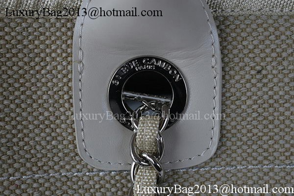 Chanel Large Canvas Tote Shopping Bag A67002 Apricot Chanel Large Canvas Tote Shopping Bag A67002 Apricot