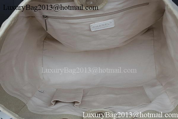 Chanel Large Canvas Tote Shopping Bag A67002 Apricot Chanel Large Canvas Tote Shopping Bag A67002 Apricot