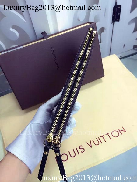 Louis Vuitton Monogram Canvas ADELE WALLET M61287 Black Louis Vuitton Monogram Canvas ADELE WALLET M61287 Black