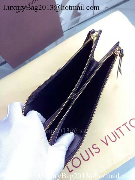 Louis Vuitton Monogram Canvas ADELE WALLET M61287 Black Louis Vuitton Monogram Canvas ADELE WALLET M61287 Black