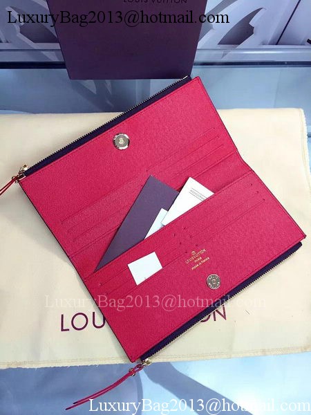 Louis Vuitton Monogram Canvas ADELE WALLET M61287 Red Louis Vuitton Monogram Canvas ADELE WALLET M61287 Red