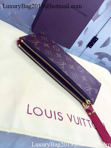 Louis Vuitton Monogram Canvas ADELE WALLET M61287 Red Louis Vuitton Monogram Canvas ADELE WALLET M61287 Red