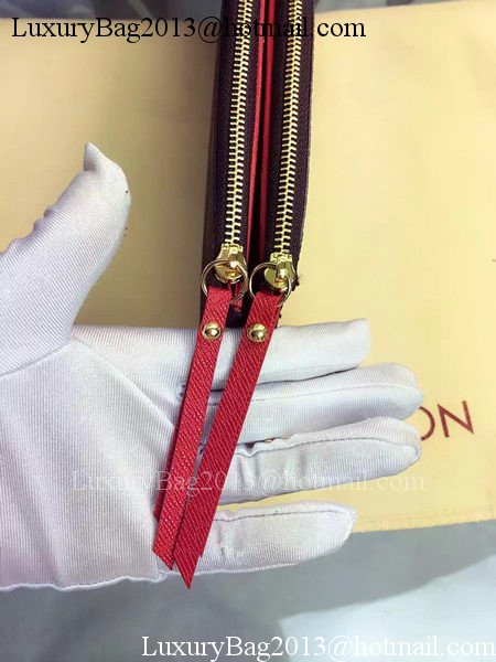 Louis Vuitton Monogram Canvas ADELE WALLET M61287 Red Louis Vuitton Monogram Canvas ADELE WALLET M61287 Red